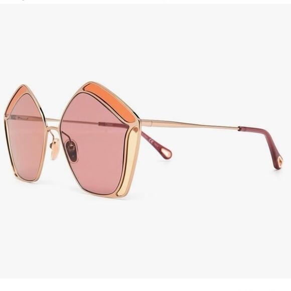 Chloé CH0026S Gemma metal & acetate pentagon frame sunglasses w/ case
MSRP $530 main image 5